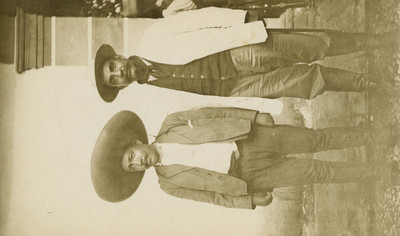 Manuel Palafox y otro jefe zapatista, retrato