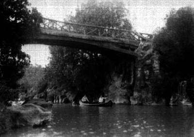 Mujeres reman en el lago de Chapultepec