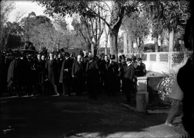 Porfirio Díaz en los funerales de Ignacio Mariscal