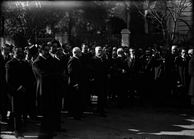 Porfirio Díaz en los funerales de Ignacio Mariscal