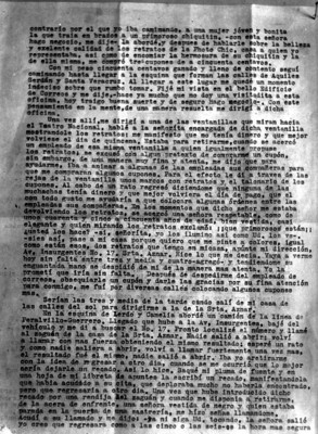 Carta declaratoria de Alberto Gallegos a Cesar Cervantes, segunda página