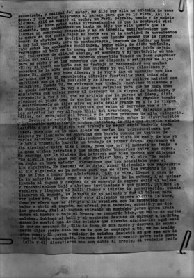 Carta declaratoria de Alberto Gallegos a César Cervantes, cuarta página