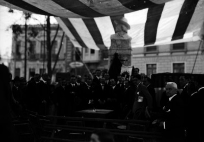 Inauguración del monumento a Garibaldi en Plaza Orizaba, Avenida Chapultepec