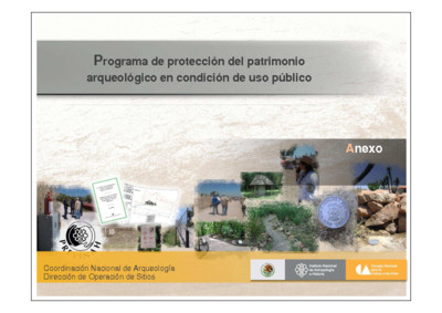 Programa de protección del patrimonio arqueológico en condiciones de uso público