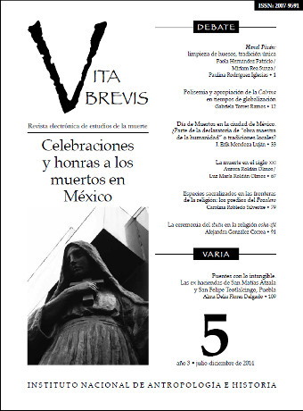 Vita Brevis Num. 5 (2014) Celebraciones y honras a los muertos en México