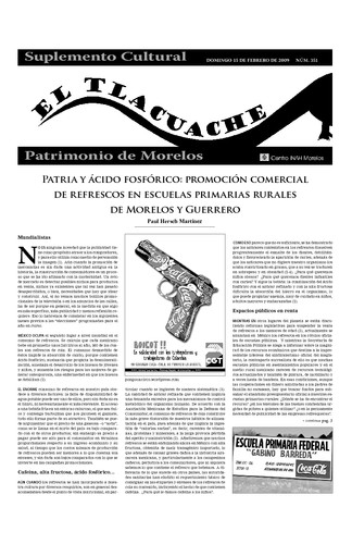 El Tlacuache Núm. 351 (2009)