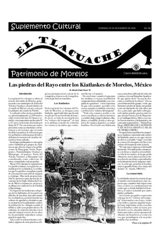 El Tlacuache Núm. 66 (2002) Segunda parte