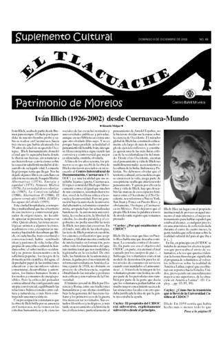 El Tlacuache Núm. 68 (2002) Primera parte