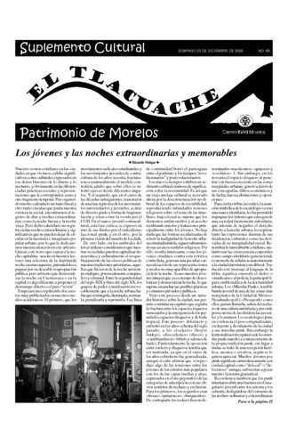 El Tlacuache Núm. 68 (2002) Segunda parte