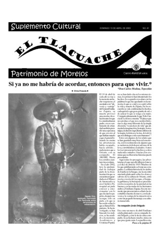 El Tlacuache Núm. 81 (2003)