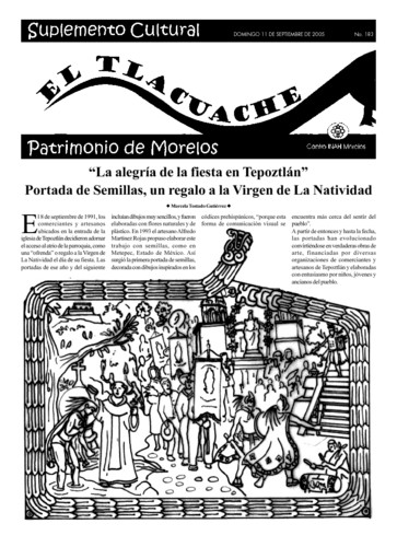 El Tlacuache Núm. 183 (2005)