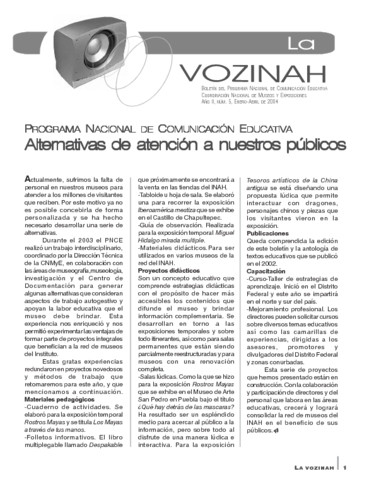 La voz INAH. Núm. 5 (2004)