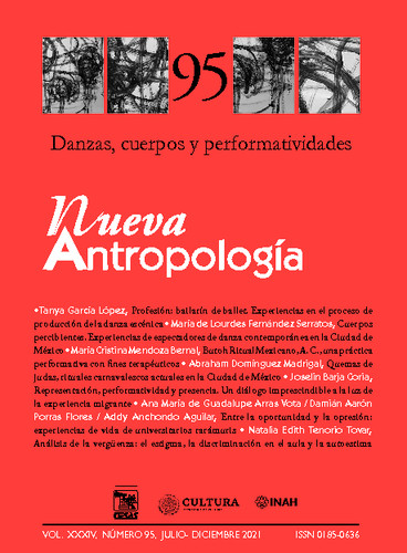 Nueva Antropología Vol. 34 Núm. 95 (2021) Danzas, cuerpos y performatividades