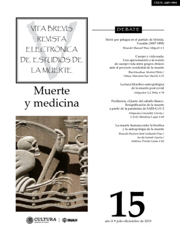 Vita Brevis Núm. 15 (2019) Muerte y medicina