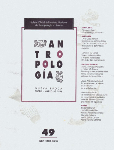 Antropología Núm. 49 (1998) Misceláneo