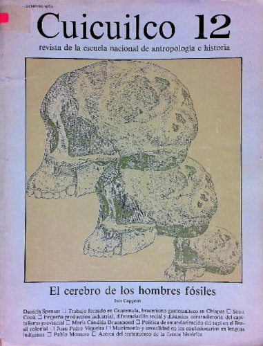 Cuicuilco Revista de la Escuela Nacional de Antropología e Historia. Primera época Vol. 4 Núm. 12 (1984)