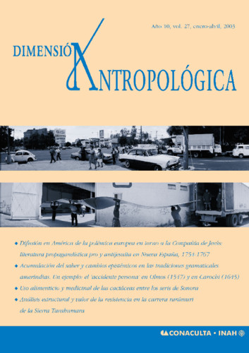 Dimensión Antropológica Vol. 27 (2003)