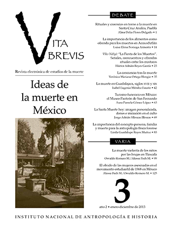 Vita Brevis Num. 3 (2013) Ideas de la muerte en México