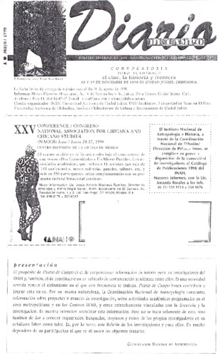 Diario de Campo Num. 1 (1998)