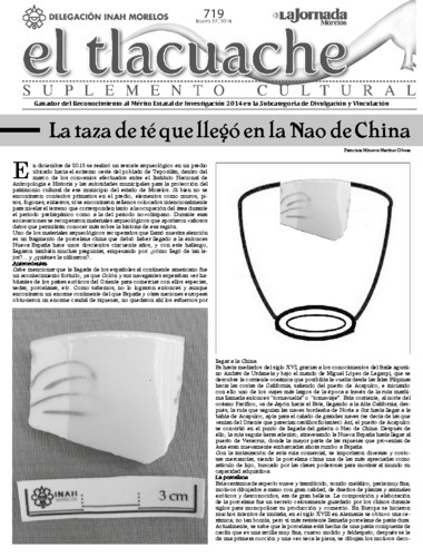 El Tlacuache Núm. 719 (2016)