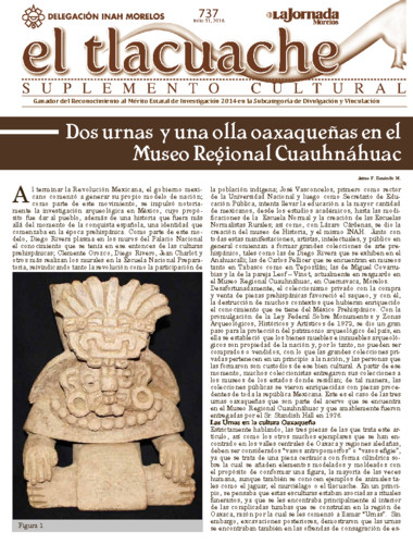 El Tlacuache Núm. 737 (2016)
