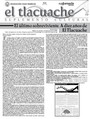 El Tlacuache Núm. 522 (2012)