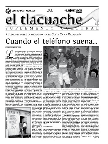 El Tlacuache Núm. 458 (2011)