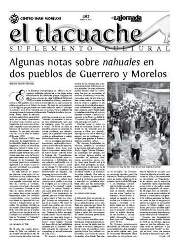 El Tlacuache Núm. 452 (2011)
