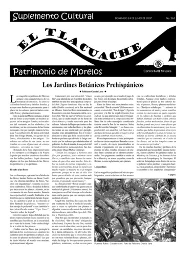 El Tlacuache Núm. 265 (2007)