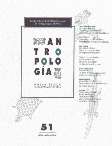Antropología Núm. 51 (1998) Misceláneo