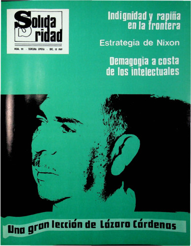 Solidaridad. Órgano del Sindicato de Trabajadores Electricistas de la República Mexicana Núm. 11 Tercera época (1969) diciembre