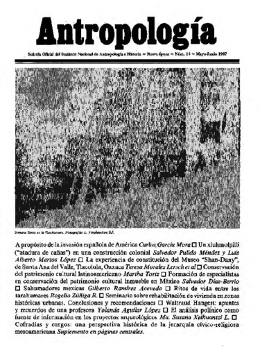 Antropología Núm. 14 (1987) Misceláneo