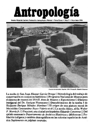 Antropología Núm. 9 (1986) Misceláneo