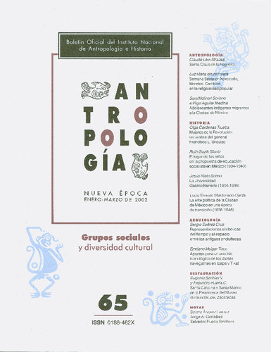 Antropología Num. 65 (2002) Grupos sociales y diversidad cultural