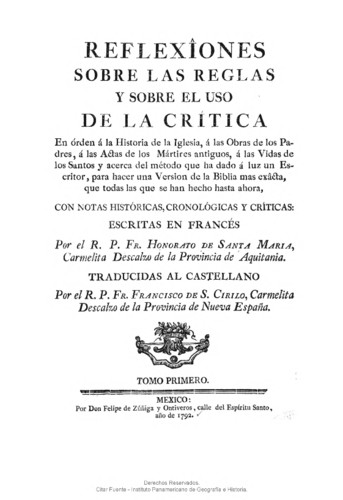 Reflexiones sobre las reglas y sobre el uso de la crítica