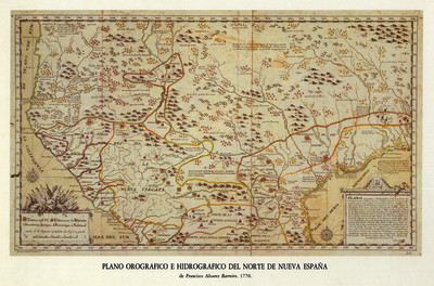 Plano corográfico e hidrográfico de las provincias de el Nuevo México