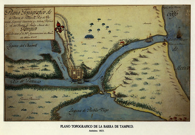 Plano topográfico de la Barra de Tampico