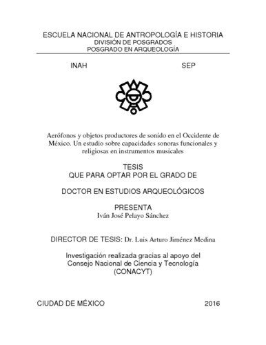 Aerófonos y objetos productores de sonido en el Occidente de México