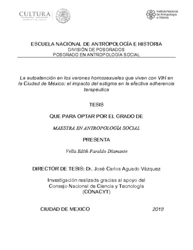 La autoatención en los varones homosexuales que viven con VIH en la Ciudad de México