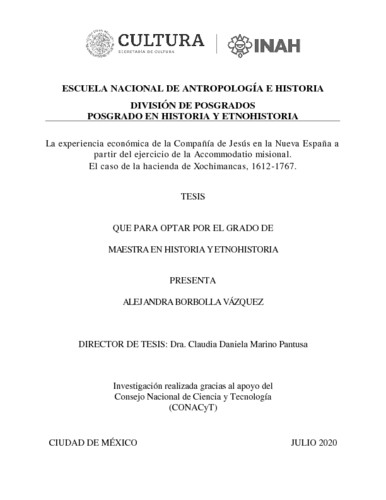 La experiencia económica de la Compañía de Jesús en la Nueva España a partir del ejercicio de la Accommodatio misional