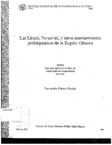 Las Limas, Veracruz, y otros asentamientos prehispánicos de la región olmeca