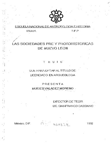 Las sociedades pre y protohistóricas de Nuevo León