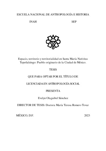 Espacio, territorio y territorialidad en Santa María Nativitas Tepetlalzingo