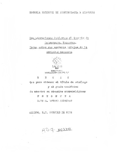 Las migraciones indígenas al ingenio de Motzorongo, Veracruz: Notas sobre dos sectores polares de la sociedad mexicana