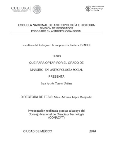 La cultura del trabajo en la cooperativa llantera TRADOC