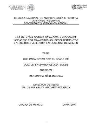 Las mil y una formas de hacer la indigencia