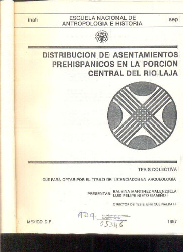 Distribución de asentamientos prehispánicos en la porción central del Río Laja