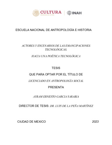 Actores y escenarios de las emancipaciones tecnológicas hacia una poética tecnológica