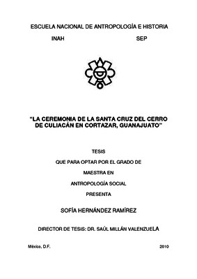 La ceremonia de la Santa Cruz del cerro de Culiacán en Cortazar, Guanajuato