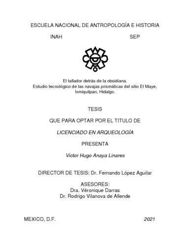 El tallador detrás de la obsidiana
